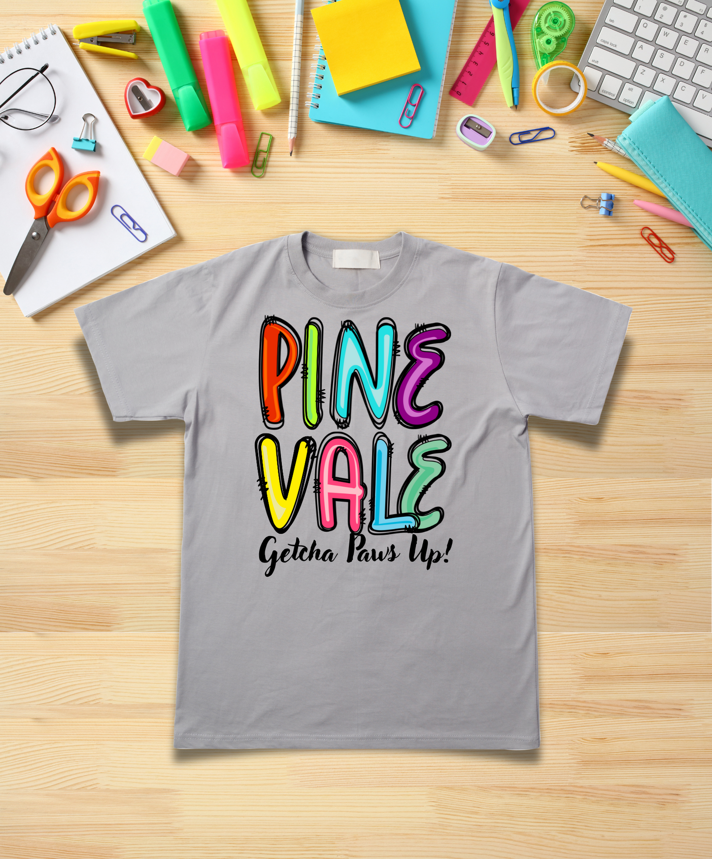 Doodle Letter Pinevale Tee